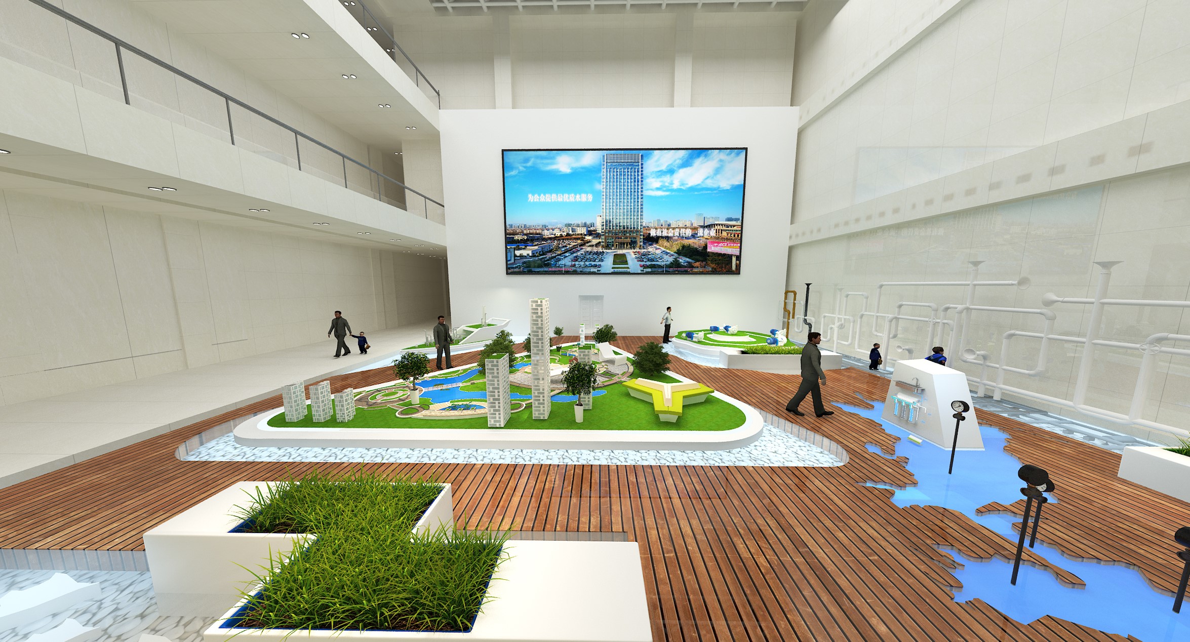 上善若水，水潤萬物——日照水務(wù)集團企業(yè)展廳(圖2)