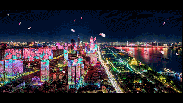 太美了~被武漢櫻花主題3D Mapping燈光秀給驚艷到了！(圖5)